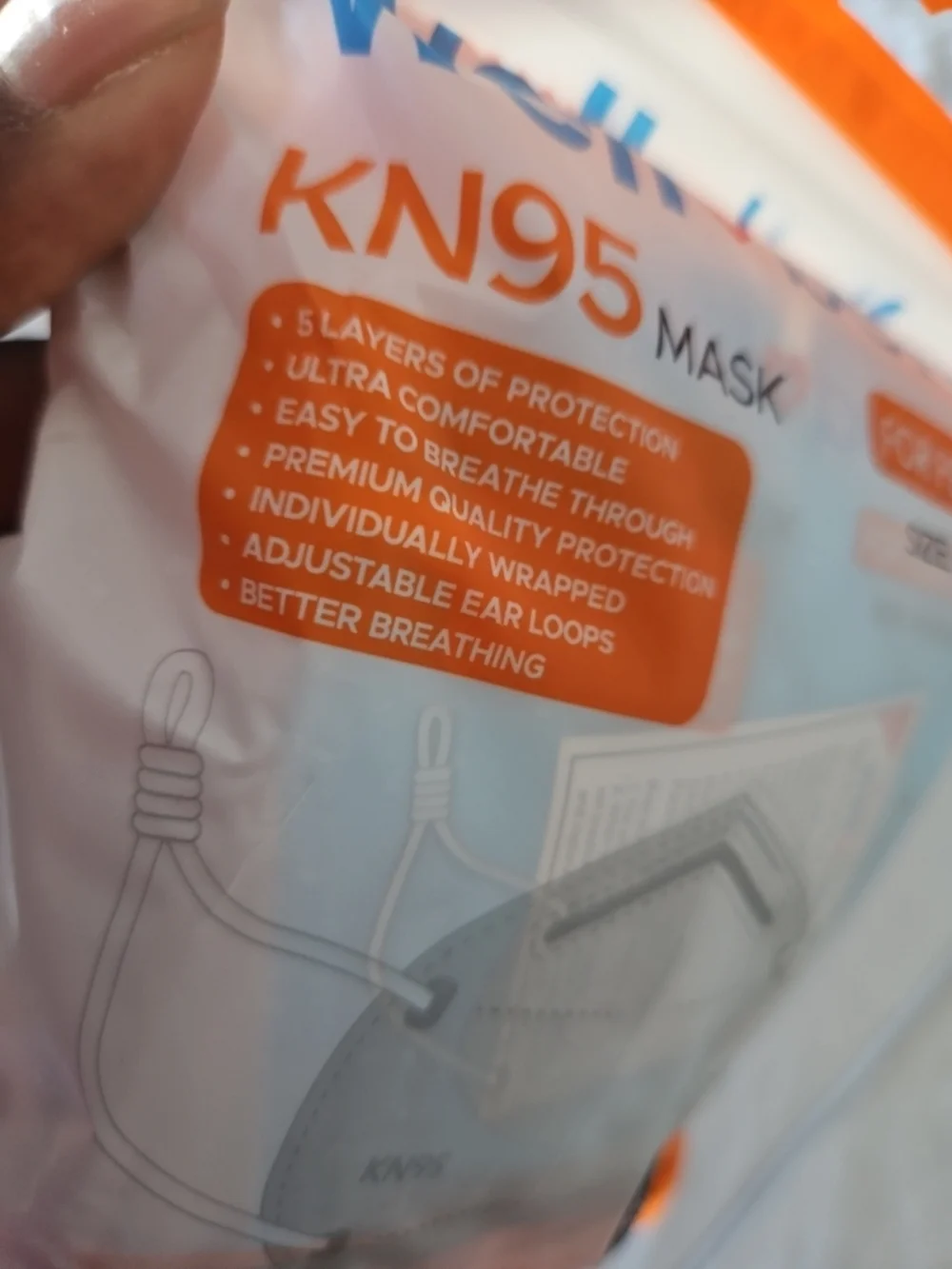 wellBefore KN95 Face Mask (20) Petite Small - 4.5